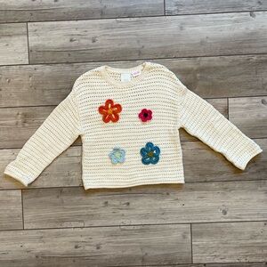 Zara | Floral Knit Sweater | Size: 3
